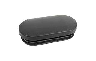 Domed Oval Tube Insert Glides 100x50mm