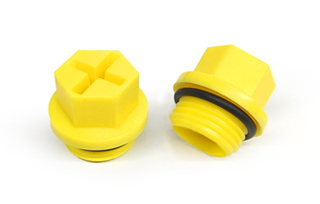Cross Groove Threaded Plugs with O-ring